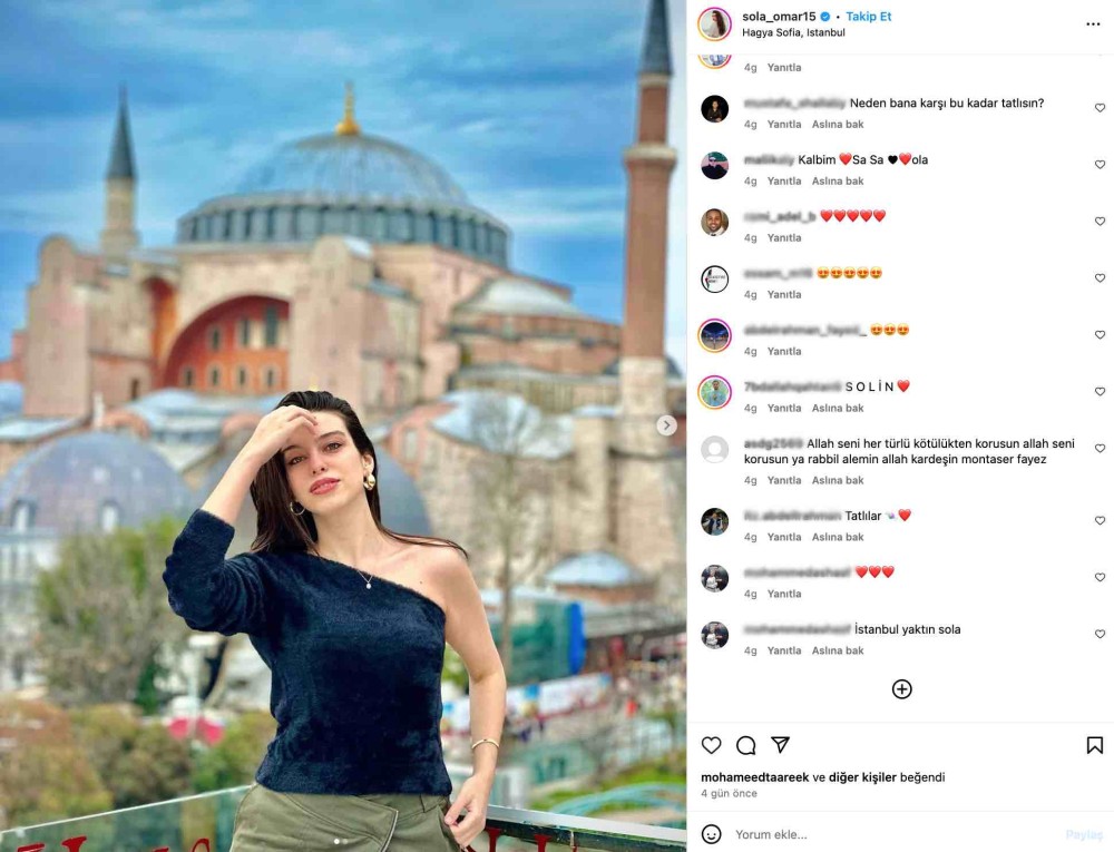 misirli oyuncu sola omar turkiye yi ziyaret etti istanbul dan yaptigi paylasim yogun ilgi gordu